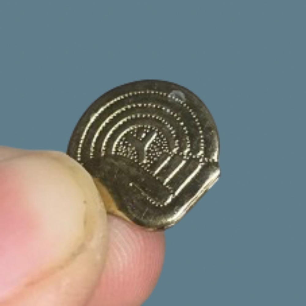 Vintage United Way Helping Hand Logo Lapel Pin Clutch Back Small Gold Toned